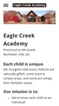 Mobile Screenshot of eaglecreekacademy.com
